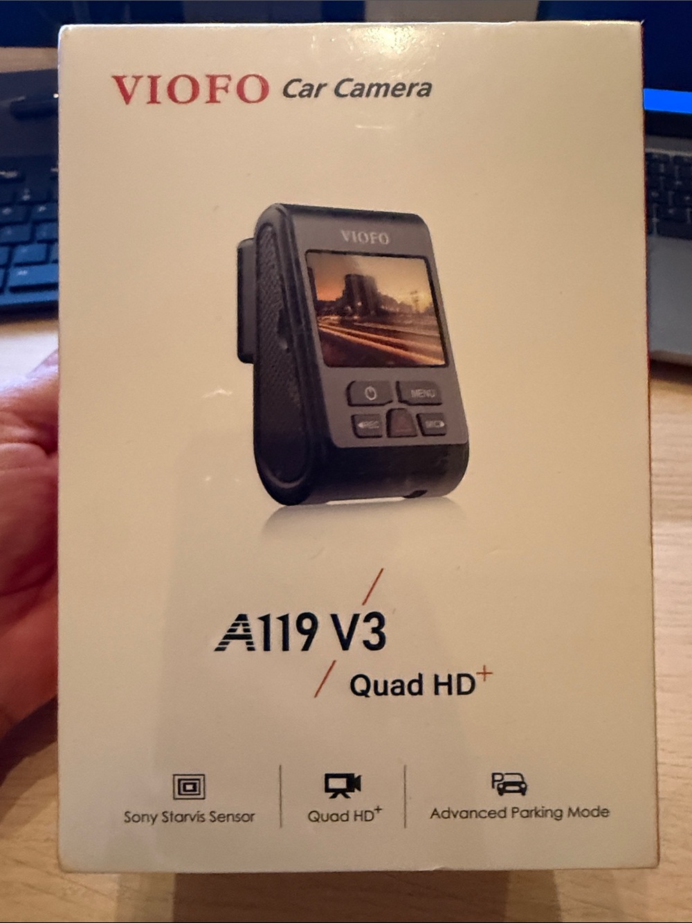 A119 V3 Quad HD Dash Camera - Black